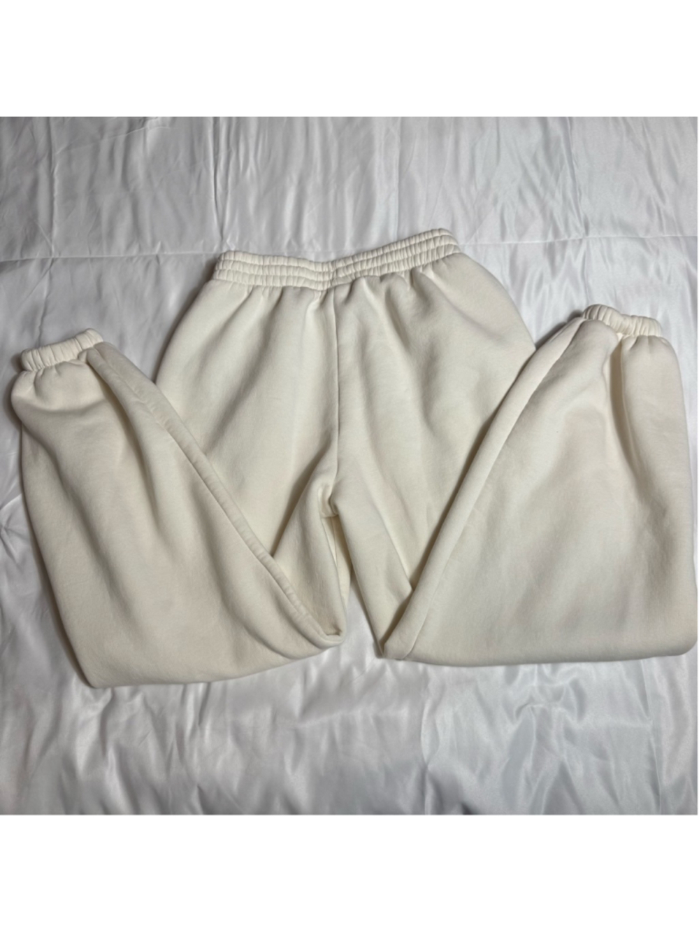 Women's HOODRICH Cream Pink Logo Joggers S - Picture 6 of 7